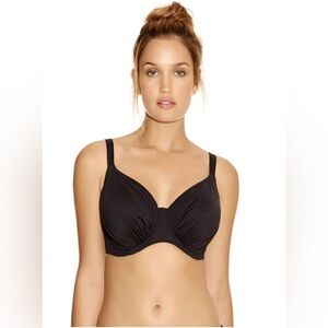 Fantasie Versailles Underwire Gathered Full Cup Bikini Top, Black 34 i
